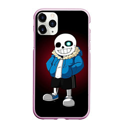 Чехол iPhone 11 Pro матовый Sans, цвет: 3D-розовый