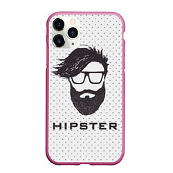 Чехол iPhone 11 Pro матовый Hipster, цвет: 3D-малиновый