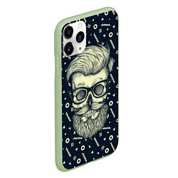Чехол iPhone 11 Pro матовый Hipster is Dead, цвет: 3D-салатовый — фото 2
