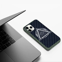 Чехол iPhone 11 Pro матовый Illuminati, цвет: 3D-темно-зеленый — фото 2