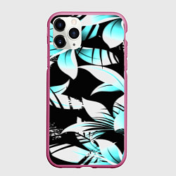 Чехол iPhone 11 Pro матовый Tropica, цвет: 3D-малиновый