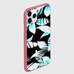 Чехол iPhone 11 Pro матовый Tropica, цвет: 3D-малиновый — фото 2