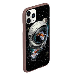Чехол iPhone 11 Pro матовый Подводный космос, цвет: 3D-коричневый — фото 2