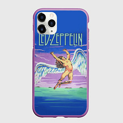 Чехол iPhone 11 Pro матовый Led Zeppelin: Angel, цвет: 3D-фиолетовый