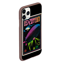 Чехол iPhone 11 Pro матовый Led Zeppelin: Angel Poster, цвет: 3D-коричневый — фото 2