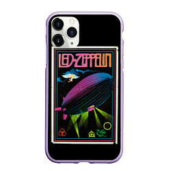Чехол iPhone 11 Pro матовый Led Zeppelin: Angel Poster, цвет: 3D-светло-сиреневый