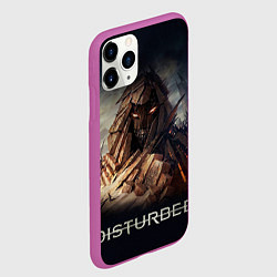 Чехол iPhone 11 Pro матовый Disturbed: Skull Mountain, цвет: 3D-фиолетовый — фото 2