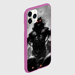 Чехол iPhone 11 Pro матовый Disturbed: Demon Rage, цвет: 3D-фиолетовый — фото 2