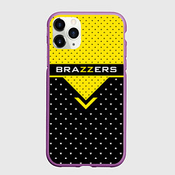 Чехол iPhone 11 Pro матовый Brazzers Style, цвет: 3D-фиолетовый
