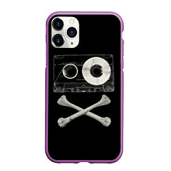 Чехол iPhone 11 Pro матовый Pirate Music, цвет: 3D-фиолетовый