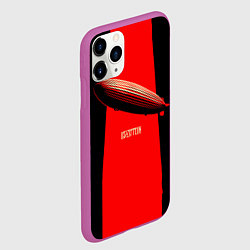 Чехол iPhone 11 Pro матовый Led Zeppelin: Red line, цвет: 3D-фиолетовый — фото 2
