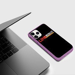 Чехол iPhone 11 Pro матовый Limp Bizkit, цвет: 3D-фиолетовый — фото 2