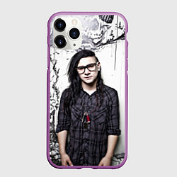 Чехол iPhone 11 Pro матовый Skrillex Boy, цвет: 3D-фиолетовый