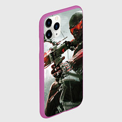 Чехол iPhone 11 Pro матовый Кризис, цвет: 3D-фиолетовый — фото 2