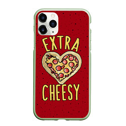 Чехол iPhone 11 Pro матовый Extra Cheesy, цвет: 3D-салатовый