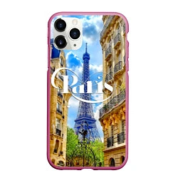 Чехол iPhone 11 Pro матовый Daytime Paris, цвет: 3D-малиновый