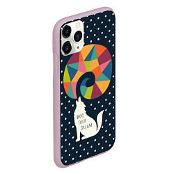 Чехол iPhone 11 Pro матовый Woo Your Dream, цвет: 3D-розовый — фото 2