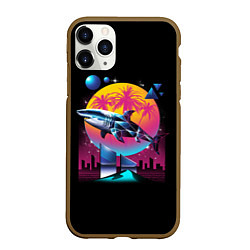 Чехол iPhone 11 Pro матовый Ретро акула