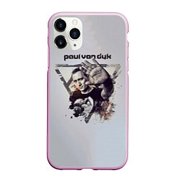 Чехол iPhone 11 Pro матовый Paul Van Dyk, цвет: 3D-розовый