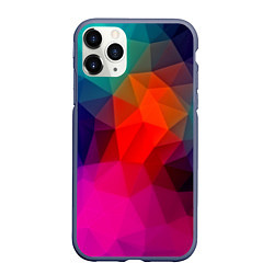Чехол iPhone 11 Pro матовый Abstraction, цвет: 3D-серый