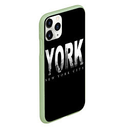 Чехол iPhone 11 Pro матовый New York City, цвет: 3D-салатовый — фото 2