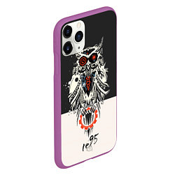 Чехол iPhone 11 Pro матовый TDD Owl 95, цвет: 3D-фиолетовый — фото 2