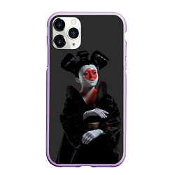 Чехол iPhone 11 Pro матовый Ghost In The Shell 2, цвет: 3D-сиреневый