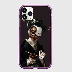 Чехол iPhone 11 Pro матовый Ghost In The Shell 1, цвет: 3D-фиолетовый