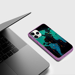 Чехол iPhone 11 Pro матовый Digital world, цвет: 3D-фиолетовый — фото 2