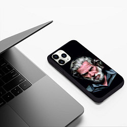Чехол iPhone 11 Pro матовый Джефф Бриджес, цвет: 3D-черный — фото 2