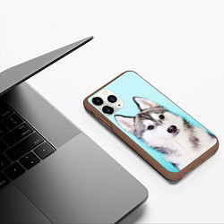 Чехол iPhone 11 Pro матовый Blue, цвет: 3D-коричневый — фото 2