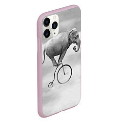 Чехол iPhone 11 Pro матовый Hipster Bike, цвет: 3D-розовый — фото 2