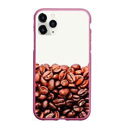 Чехол iPhone 11 Pro матовый Coffee, цвет: 3D-малиновый