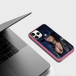 Чехол iPhone 11 Pro матовый Гробовщик 3, цвет: 3D-малиновый — фото 2