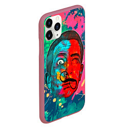 Чехол iPhone 11 Pro матовый Dali Art, цвет: 3D-малиновый — фото 2