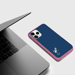 Чехол iPhone 11 Pro матовый Bender F, цвет: 3D-малиновый — фото 2