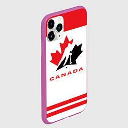 Чехол iPhone 11 Pro матовый Canada Team, цвет: 3D-фиолетовый — фото 2