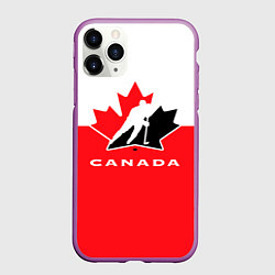 Чехол iPhone 11 Pro матовый Canada Team, цвет: 3D-фиолетовый