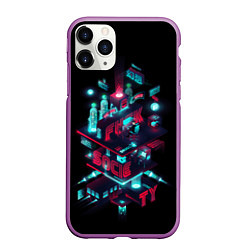 Чехол iPhone 11 Pro матовый Mr Robot City