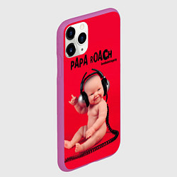 Чехол iPhone 11 Pro матовый Paparoach: Music Kid, цвет: 3D-фиолетовый — фото 2