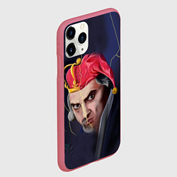 Чехол iPhone 11 Pro матовый Король и Шут, цвет: 3D-малиновый — фото 2