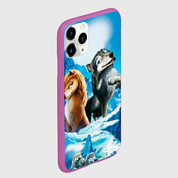 Чехол iPhone 11 Pro матовый Альфа и Омега 8, цвет: 3D-фиолетовый — фото 2