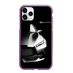 Чехол iPhone 11 Pro матовый Infiniti Sport, цвет: 3D-фиолетовый