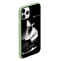 Чехол iPhone 11 Pro матовый Infiniti Sport, цвет: 3D-салатовый — фото 2