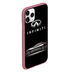 Чехол iPhone 11 Pro матовый Infiniti, цвет: 3D-малиновый — фото 2