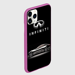 Чехол iPhone 11 Pro матовый Infiniti, цвет: 3D-фиолетовый — фото 2