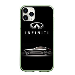 Чехол iPhone 11 Pro матовый Infiniti, цвет: 3D-салатовый
