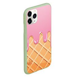 Чехол iPhone 11 Pro матовый Мороженое Black Milk, цвет: 3D-салатовый — фото 2