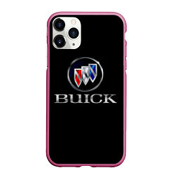 Чехол iPhone 11 Pro матовый Buick, цвет: 3D-малиновый