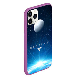 Чехол iPhone 11 Pro матовый Destiny Space, цвет: 3D-фиолетовый — фото 2